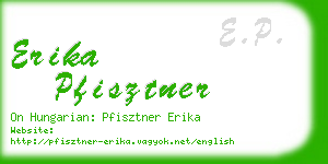 erika pfisztner business card